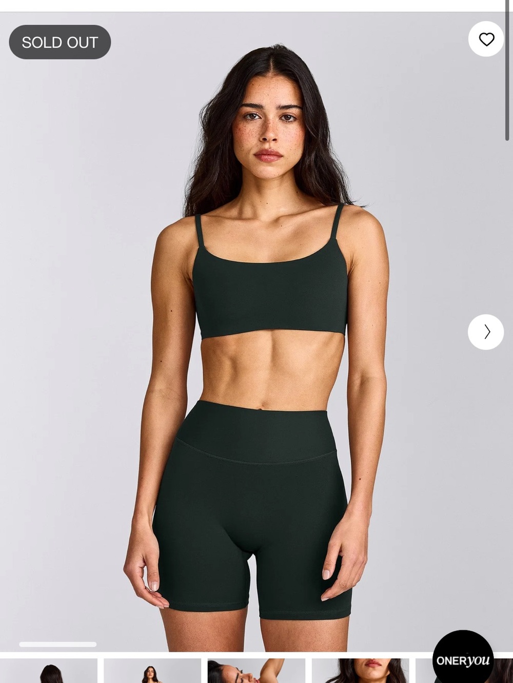 SOFTMOTION™ STRAPPY SPORTS BRA WITH GRAY LOGO emerald noir XL no padding